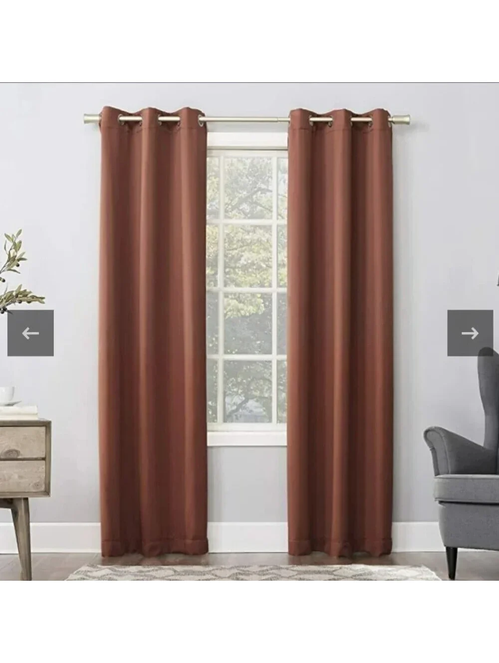 Sun Zero Lichtenberg Rod Pocket Curtain Panels - 50x84